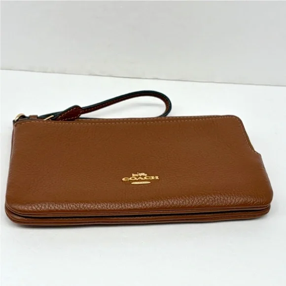 Coach Leather Double Zip Wallet Wristlet - Picture 7 of 10